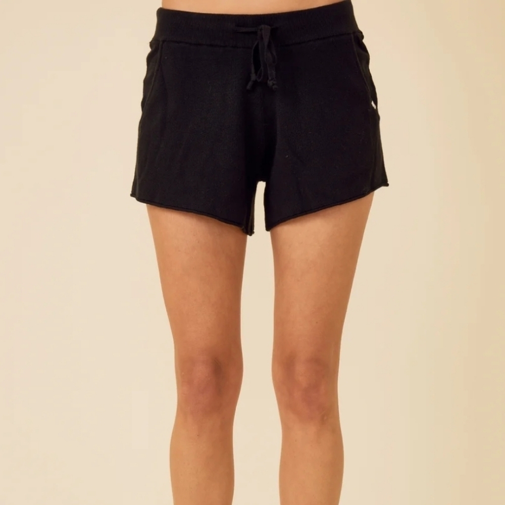 One Grey Day Warwick Shorts Black Knit Cotton Blend Size Small 14" Waist NWT - Picture 3 of 11